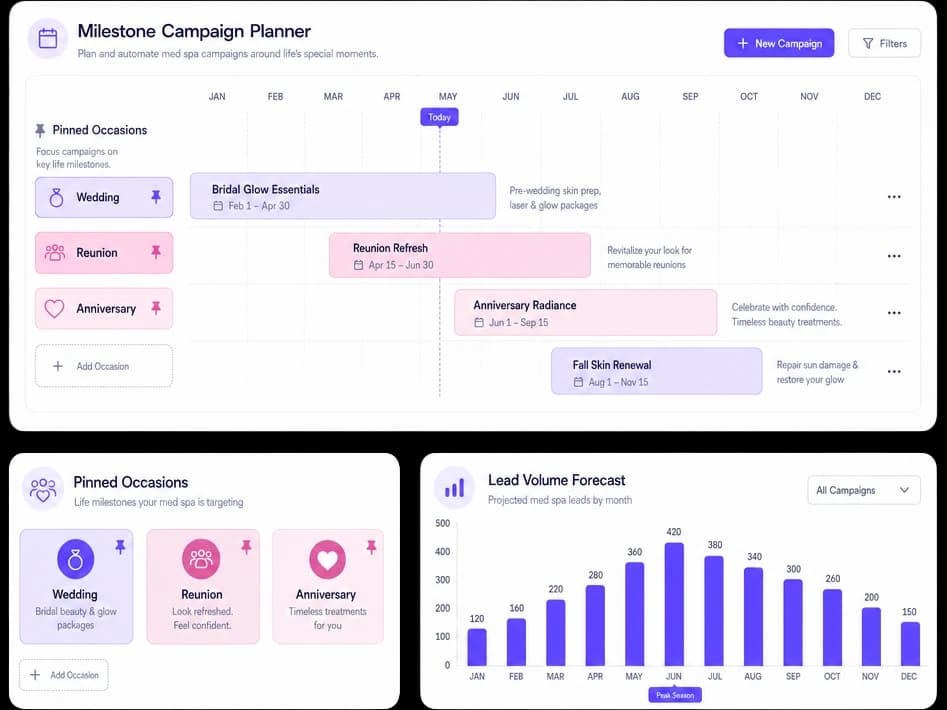 Seasonal and milestone campaign planner
